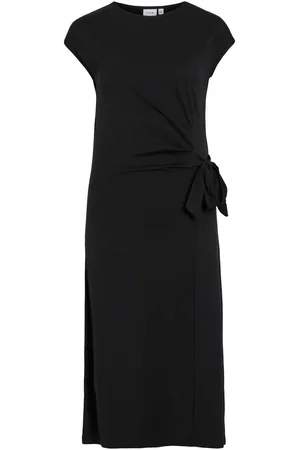 VILA Vipompia Midi Vestito Con Maniche Ad Aletta