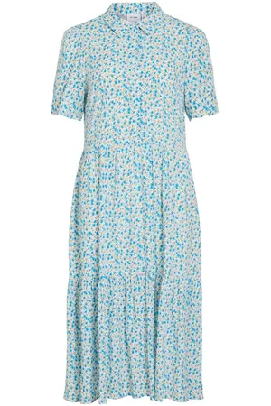 VILA Short-sleeved Vestito Midi