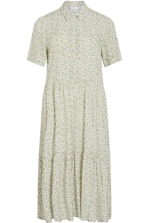 VILA Short-sleeved Vestito Midi