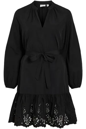 VILA Vikelli Maniche Lunghe Vestito Corto