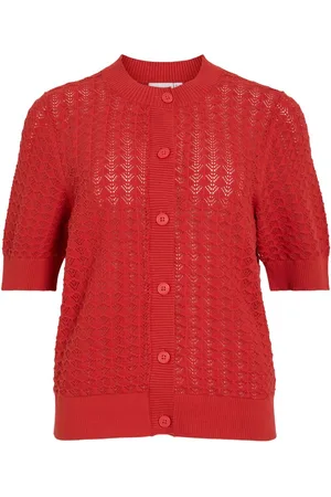 VILA Vivua Short Sleeve Cardigan A Maglia