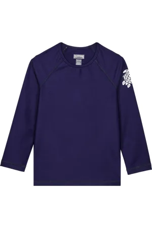 Vilebrequin Rash Guard Bambini A Maniche Lunghe Tinta Unita