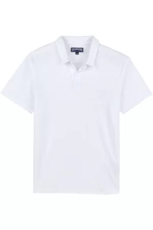 Vilebrequin Polo Uomo In Jersey Di Lino Tinta Unita