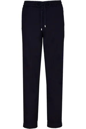 Vilebrequin Pantaloni Jogger Uomo In Lana Effetto Denim