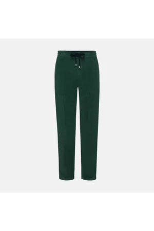 Vilebrequin Pantaloni Jogger Uomo In Velluto A Coste Grandi Vintage