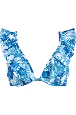 Vilebrequin Top Bikini Donna Con Volant Tahiti Flowers