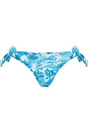 Vilebrequin Slip Bikini Donna Con Laccetti Laterali Tahiti Flowers