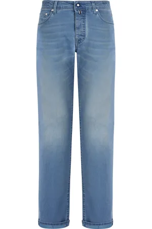 Vilebrequin Pantaloni Uomo In Denim A 5 Tasche Tropical Turtles