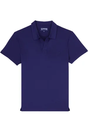 Vilebrequin Polo Uomo In Lyocell Tinta Unita