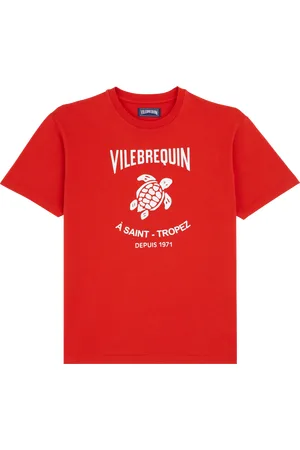 Vilebrequin T-shirt Uomo In Cotone Gomy Placed Logo