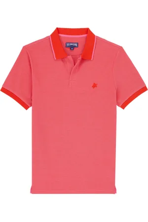 Vilebrequin Polo Uomo In Cotone Cangiante Tinta Unita