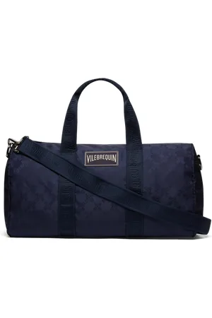Vilebrequin Borsa Da Viaggio 48h Turtle Monogram Jacquard