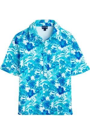 Vilebrequin Polo Donna In Spugna Tahiti Flowers