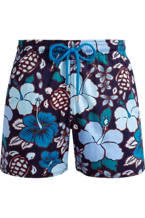 Vilebrequin Pantaloncini Mare Uomo Elasticizzati Tropical Turtles