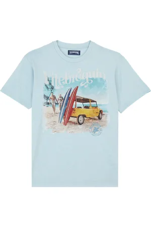 Vilebrequin T-shirt Uomo In Cotone Surf And Mini Moke