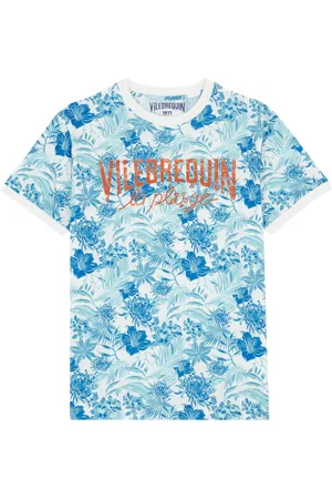 Vilebrequin T-shirt Uomo In Cotone Tahiti Flowers
