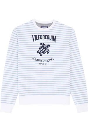 Vilebrequin Felpa Girocollo Uomo In Cotone A Righe