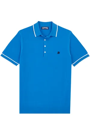 Vilebrequin Polo Uomo In Maglia Di Cotone Tinta Unita
