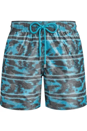 Vilebrequin Pantaloncini Mare Seta Uomo 360 Zebra Stripes