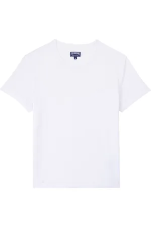 Vilebrequin T-shirt In Jersey Di Lino Tinta Unita