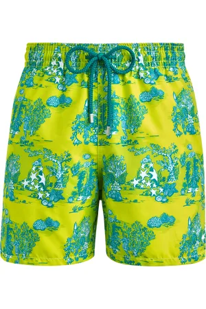 Vilebrequin Pantaloncini Mare Uomo Deep Sea Toile De Jouy