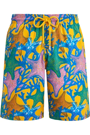 Vilebrequin Pantaloncini Mare Uomo Lunghi Elasticizzati Glowed Stars