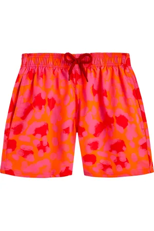 Vilebrequin Pantaloncini Mare Bambino Elasticizzati New Leopard