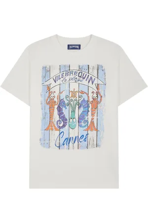 Vilebrequin T-shirt Uomo In Cotone Cannes Plage