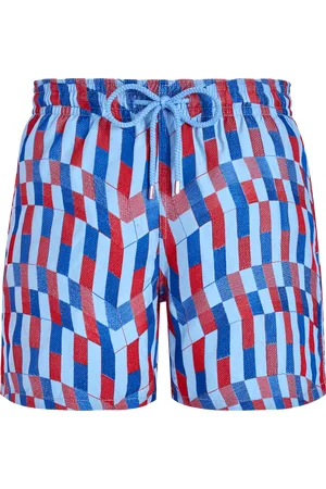 Vilebrequin Men Swim Shorts Embroidered Graphic Glass