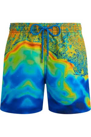 Vilebrequin Men Swim Shorts Bathymétrie Des Oceans