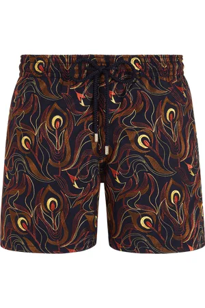 Vilebrequin Men Swimwear Embroidered Camo Flowers