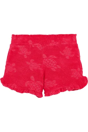 Vilebrequin Pantaloncini Bambina In Spugna Ronde Des Tortues