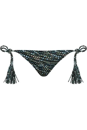 Vilebrequin Slip Bikini Donna Con Laccetti Laterali E Nappine Pearl
