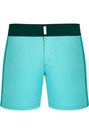 Vilebrequin Pantaloncini Mare Uomo Elasticizzati Con Cintura Piatta Color Block