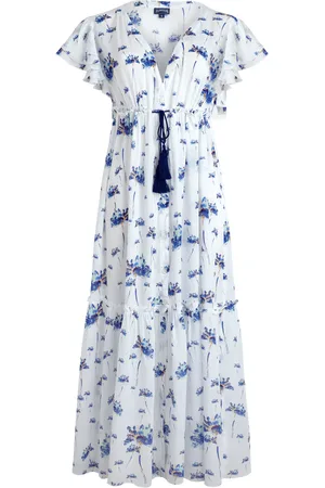 Vilebrequin Vestito Donna Lungo In Viscosa Herbier