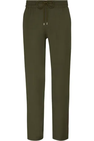 Vilebrequin Pantaloni Uomo In Lana Merino Tinta Unita