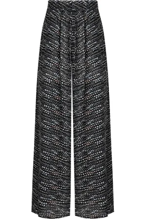 Vilebrequin Pantaloni Donna A Gamba Ampia In Viscosa Pearl