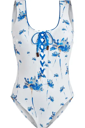 Vilebrequin Costume Intero Donna Con Laccetti Herbier