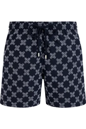 Vilebrequin Pantaloncini Mare Uomo Ricamati Turtle Monogram