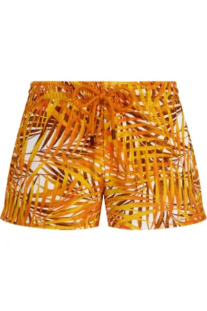 Vilebrequin Pantaloncini Donna In Spugna Palm Leaves