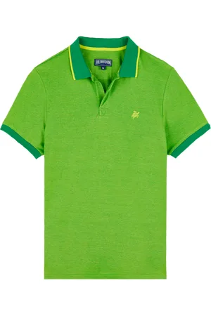 Vilebrequin Polo Uomo In Cotone Cangiante Tinta Unita
