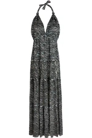 Vilebrequin Vestito Lungo Donna In Seta Con Schiena Scoperta Pearl