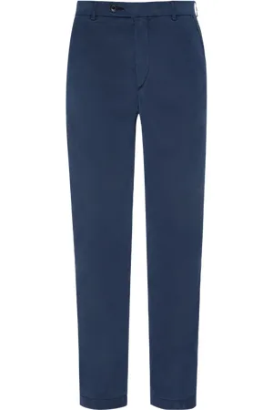 Vilebrequin Pantaloni Chino Uomo In Cotone E Tencel Tinta Unita