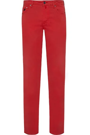 Vilebrequin Pantaloni Uomo A 5 Tasche In Gabardine Di Tencel