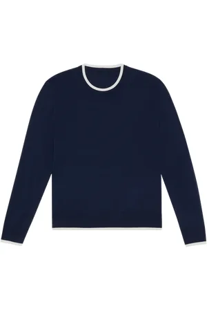 Vilebrequin Maglione Girocollo Uomo In Lana Merino, Cashmere E Seta
