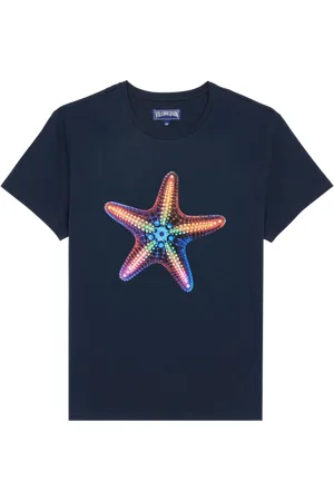 Vilebrequin T-shirt Uomo In Cotone Biologico Disco Stars