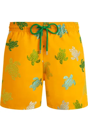 Vilebrequin Pantaloncini Mare Uomo Ricamati Tortue Multicolore