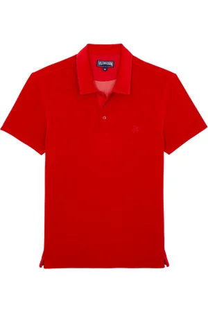Vilebrequin Polo Uomo In Spugna Tinta Unita