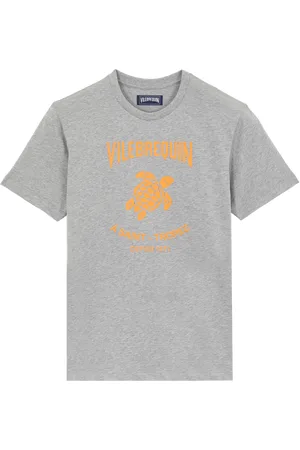Vilebrequin T-shirt Uomo In Cotone Contrasted Placed Gummy Logo