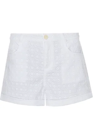 Vilebrequin Bermuda Donna In Cotone Broderie Anglaise
